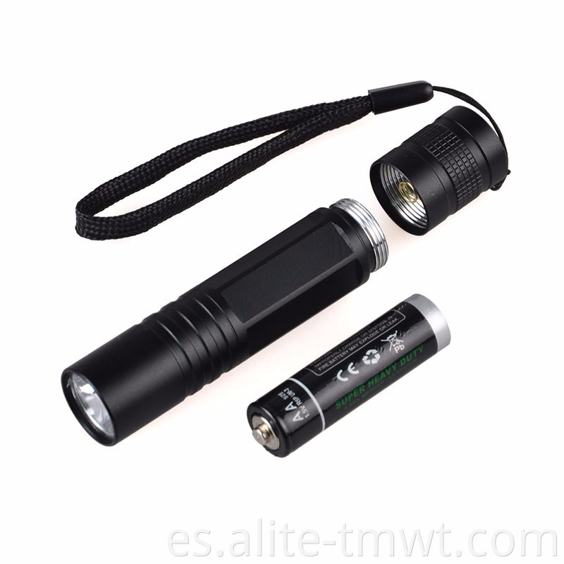 AA Batería Super Bright EDC 0.5W LED Pocket Mini Linterna barata